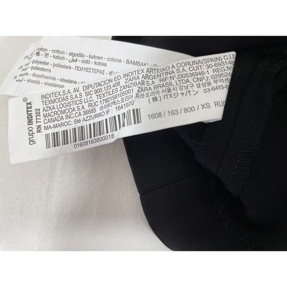 Zara Black High Waisted Shorts with Pockets Sz XS - Picture 9 of 12